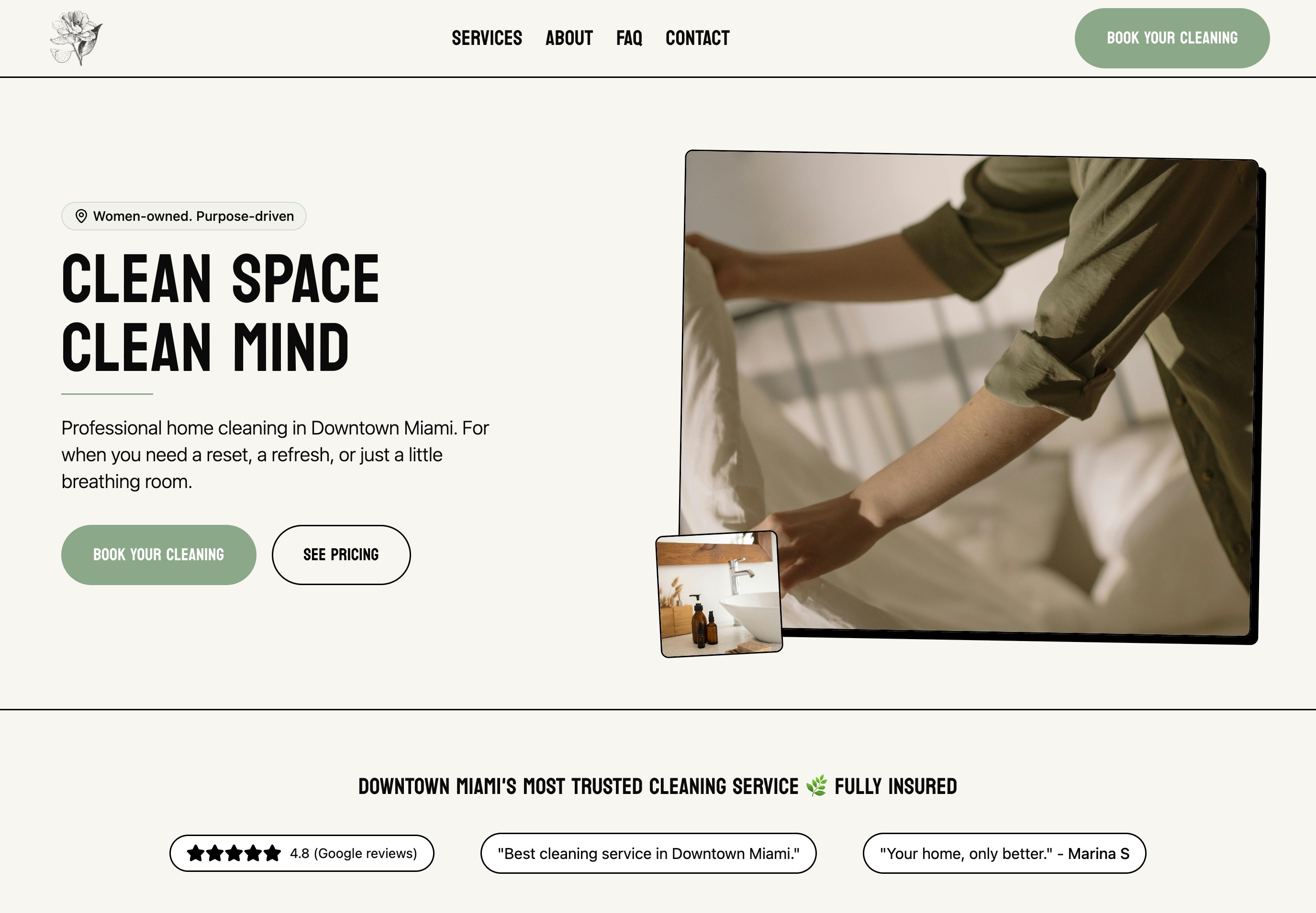 Clean Collective - Professional cleaning service website